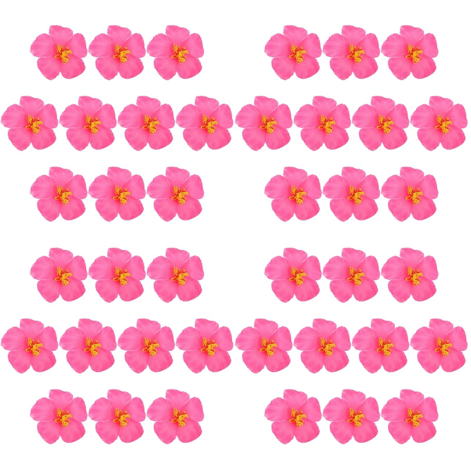 Fleurs d'hibiscus artificielles pour décoration de fête tropicale et table de mariage