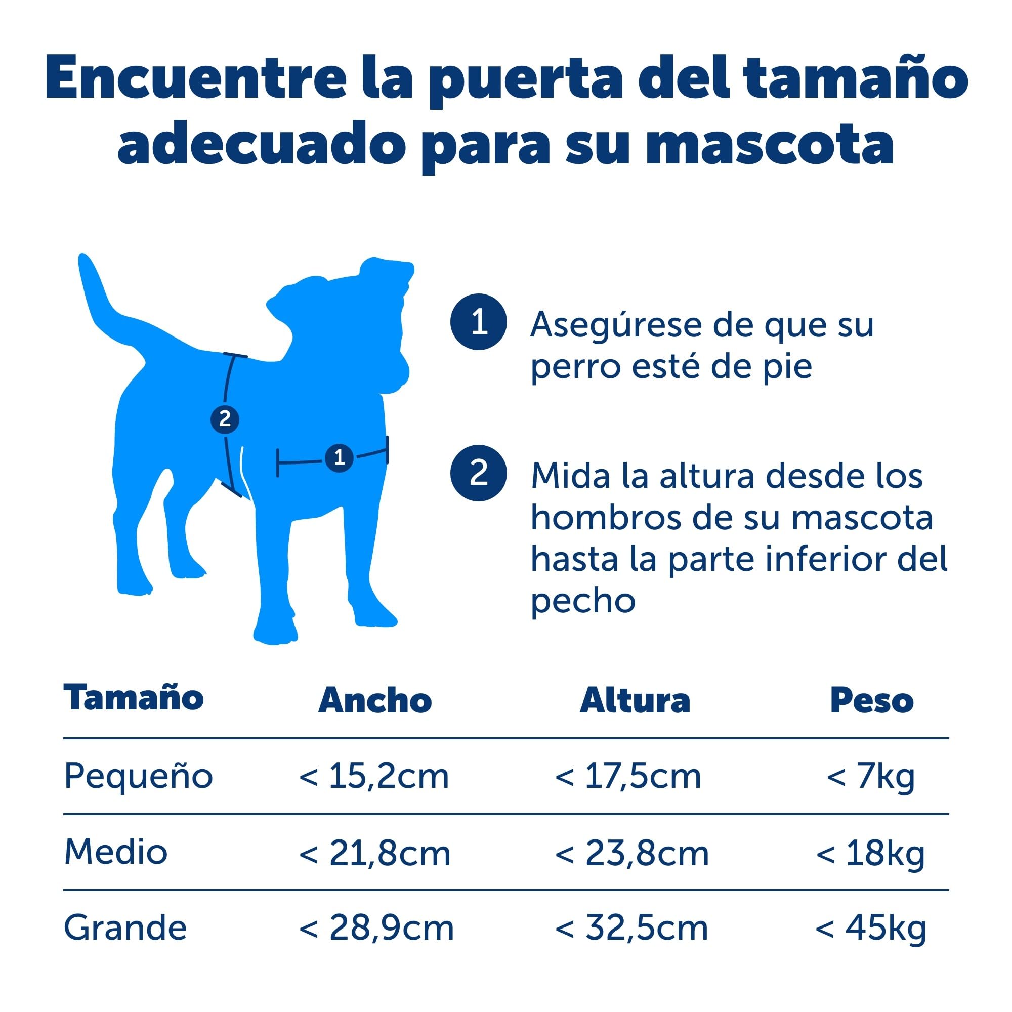 Puerta para Mascotas Original con 2 Posiciones Staywell, Mediana, Blanca