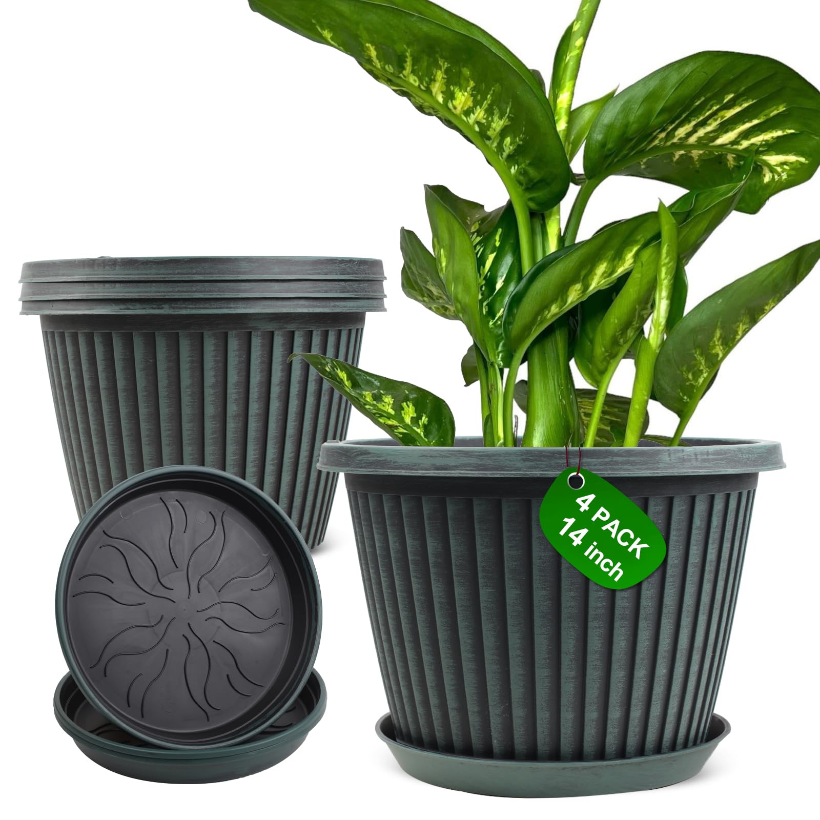 Myfeegoin 4 pack planters