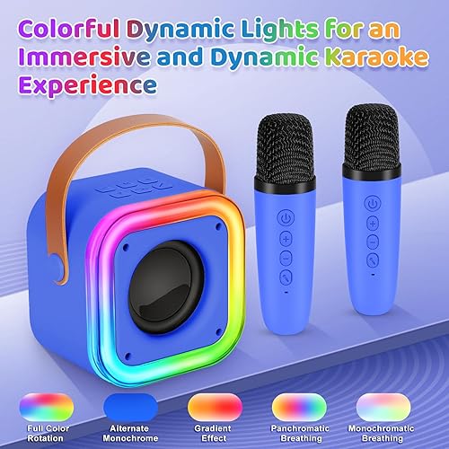 Vista 12 de Mini máquina de karaoke para niños, juguetes para niñas, micrófono inalámbrico de karaoke para niños de 4, 5, 6, 7, 8, 9, 10, 11, 12 años, regalos