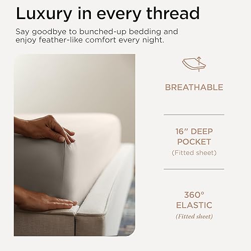 Miniatura 9 de Threadmill Sábanas California King  800 hilos Jacquard Celine Hotel White, 100% algodón puro 4 piezas a rayas, algodón ELS, sábanas de damasco de