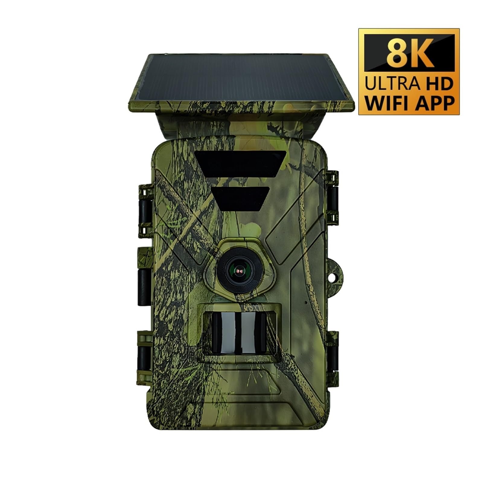 Cámara Vida Silvestre Cámara De Rastreo Solar 8K 60MP WiFi Caza Vida Silvestre IP66 Juego Nocturna Al Aire Libre Impermeable Monitoreo Confiable Preciso