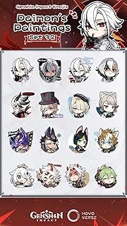 ستيكر انمي بتصميم شخصية عشوائية مستوحاة من انيمي جينشن تارتاجليا 32