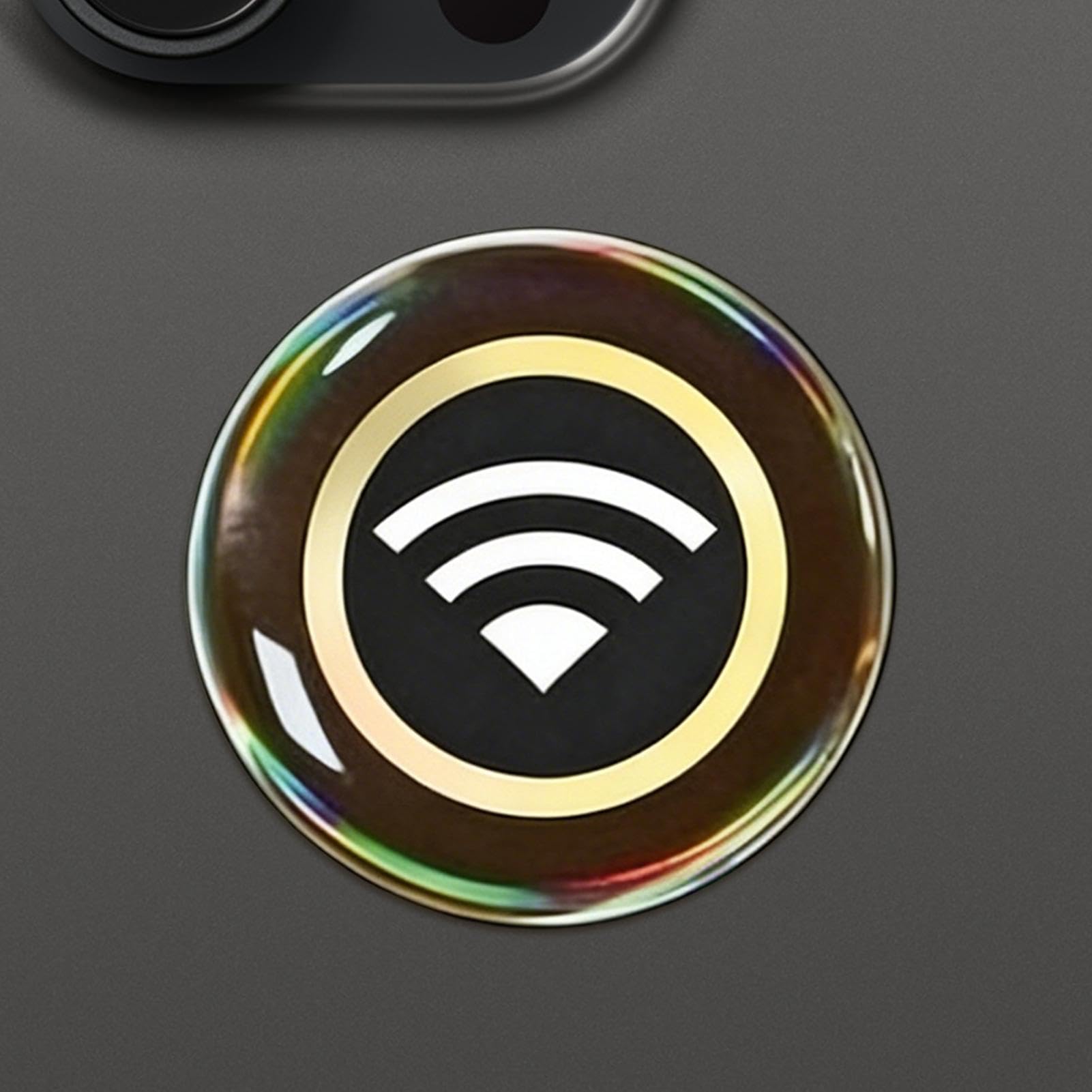 Adesivi Neutralizzanti per Telefono Cellulare,6 Pezzi Adesivi Protettivi Decorativi, Anti Radiazioni Con Motivo Segnale WiFi - Per Tablet Monitor Stampante Router TV Dispositivi Elettronici