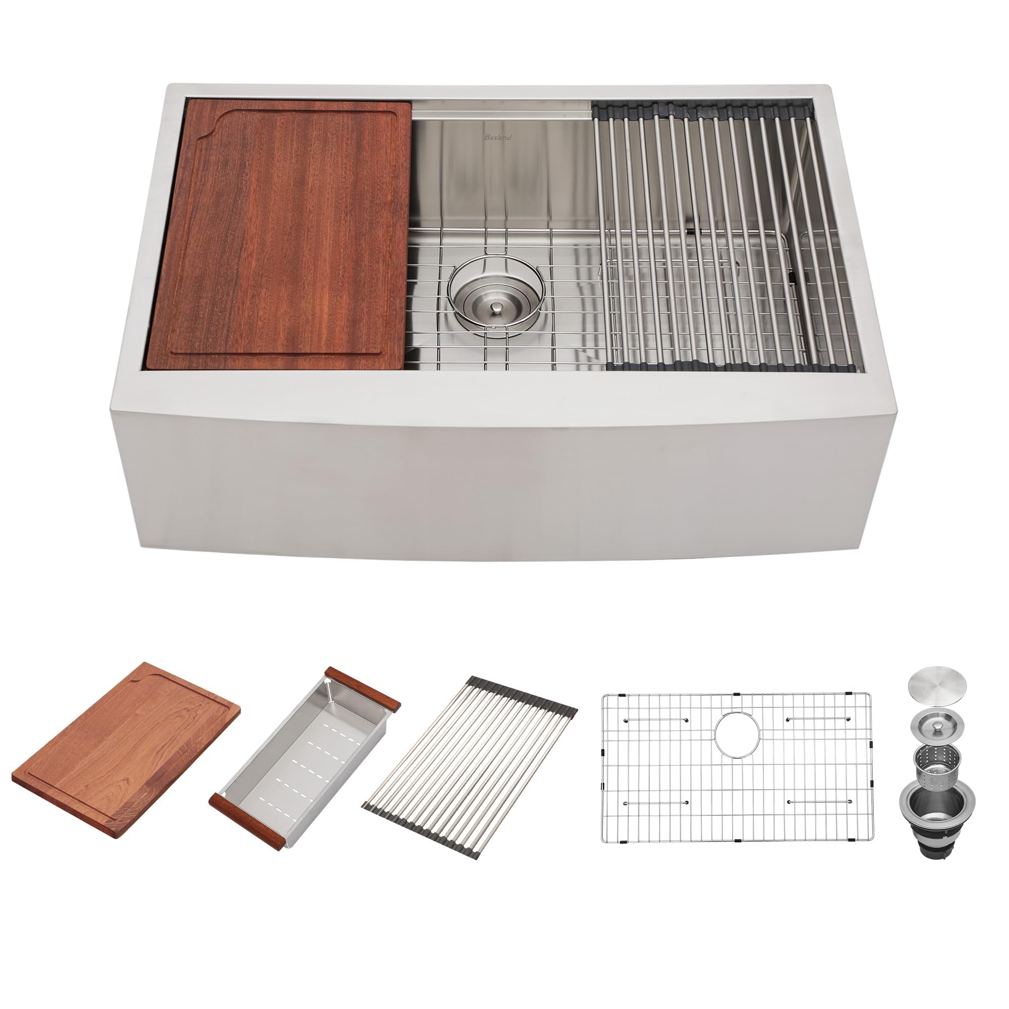 Beslend 36 Stainless Farmhouse Sink