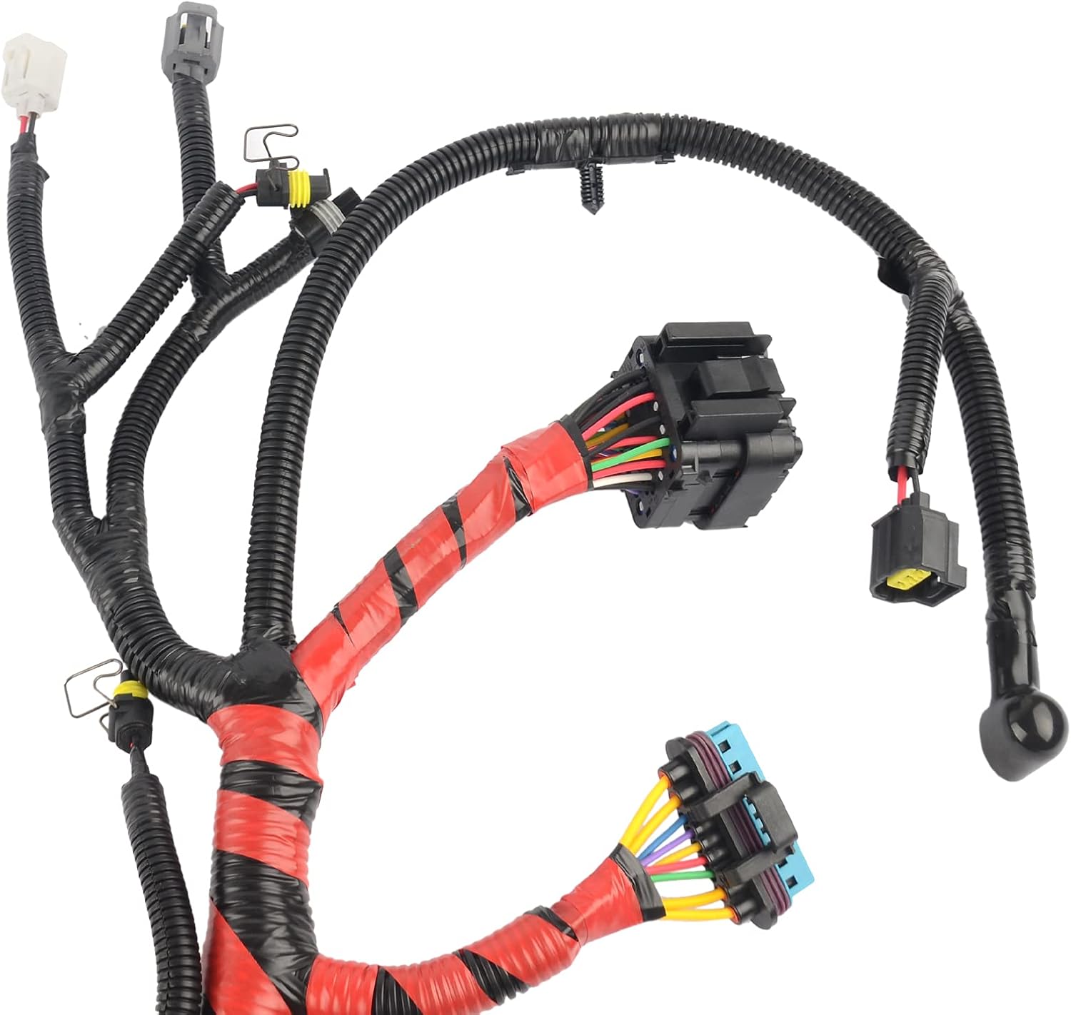 F81Z12B637EA Engine Fuel Injector Complete Wire Harness Replacement for 1999-2001 Ford Super Duty F250, F350, F450 & F550 with The 7.3L Diesel Engine
