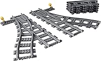 Vista 2 de LEGO City Trains Switch Tracks 60238 - Juego de juguetes de construcción para niños, niños y niñas a partir de 5 años (8 piezas) (paquete de 2)