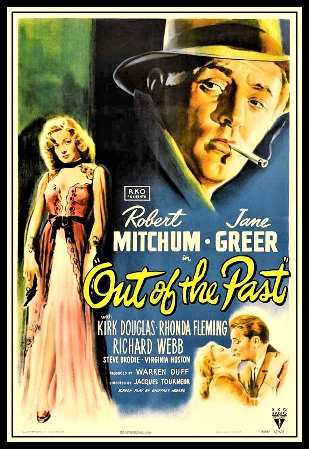 都市の追放者　USオリジナル映画ポスター Amazon.co.jp: Out of The Past ポスター ロバート・ミッチャム