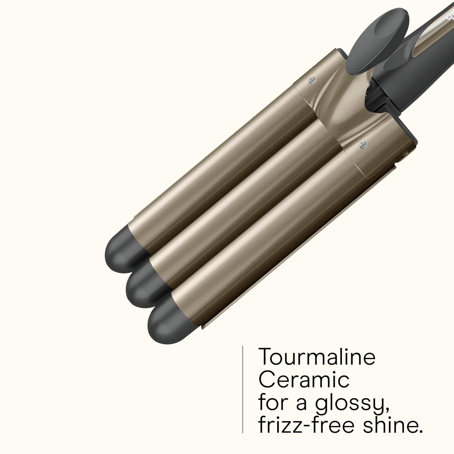 Infiniti PRO CONAIR Triple Barrel Waver Curling Iron, 3-Barrel Hair Waver to Create Long-Lasting Beachy Waves, for use on Medium to Long Hair, Dual Voltage, Gray