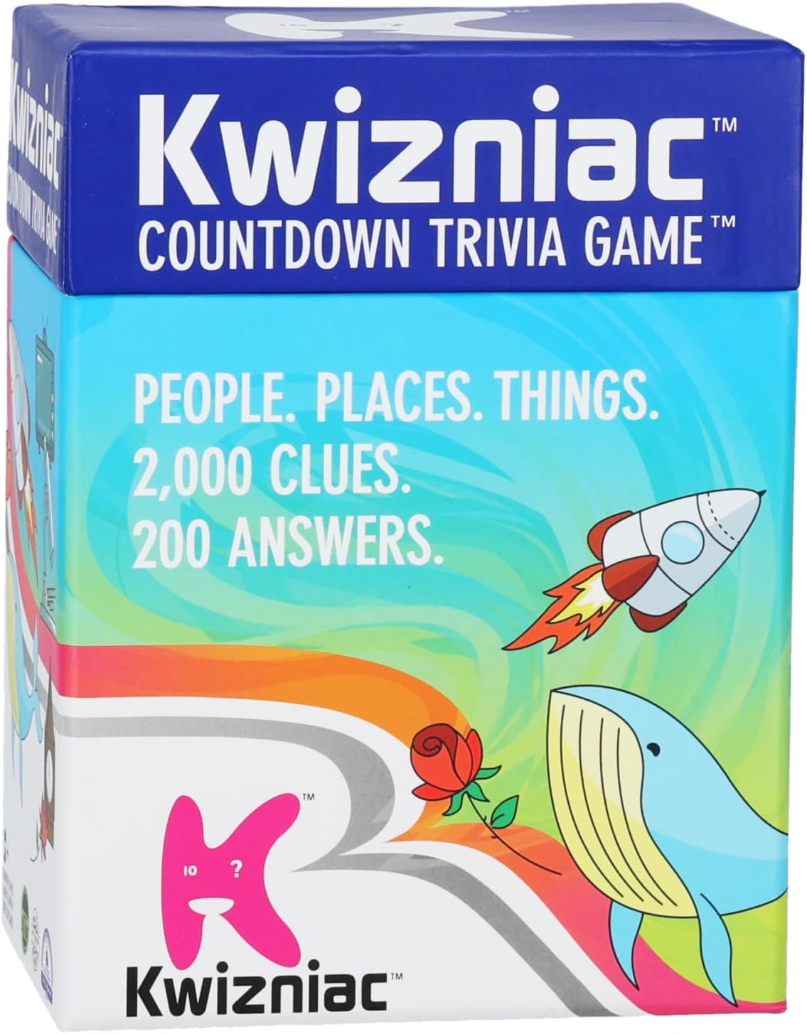 Kwizniac by Continuum Games, Trivia Countdown Card Game, 10 Clues in Decreasing Order of Difficulty