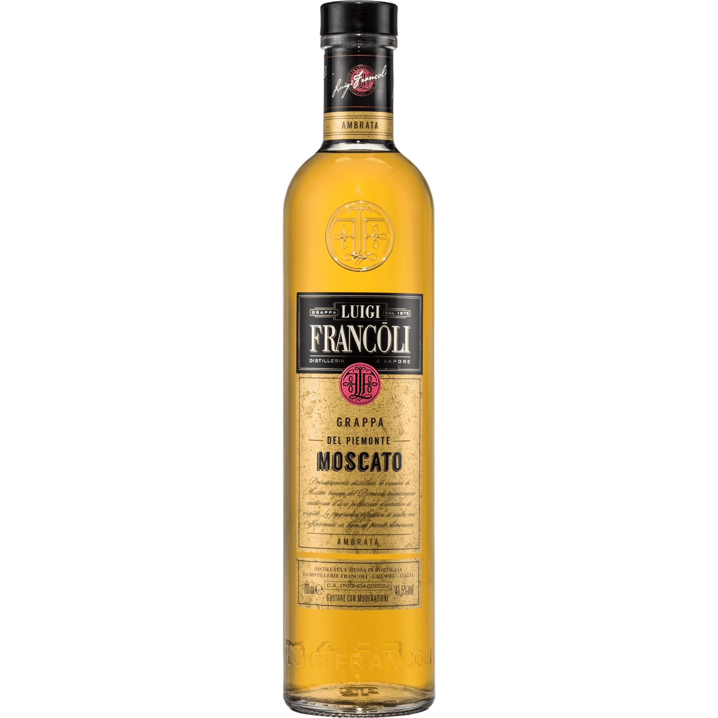 Luigi Francoli Grappa Moscato ldel Piemonte Barrique Italien inkl. FeinWert E-Book (1 x 0.7 l)