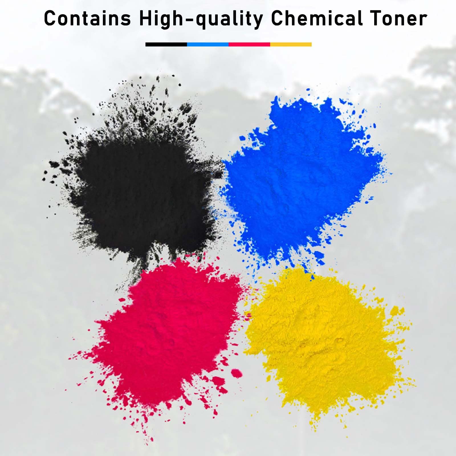 Toner Compatible Pour Xerox C230/C235 - Noir/Cyan/Magenta/Jaune - 50g Par Cartouche - Qualité D'impression Précise