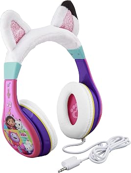 Gabbys Dollhouse Kids Headphones, Wired Headphones for School, Home or Travel