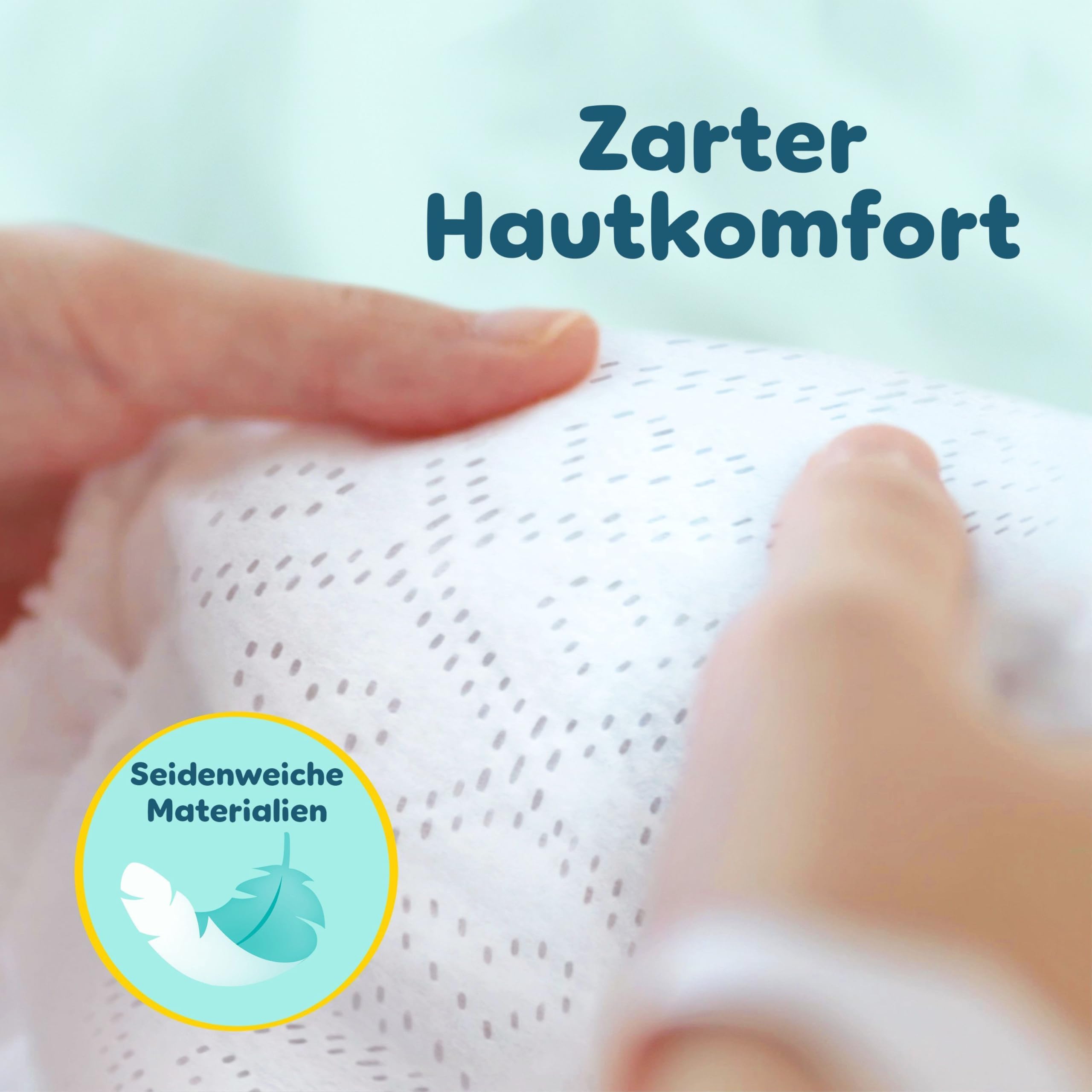 Pampers Premium Protection Größe 2 Windeln 4kg-8kg Doppelter Schutz +10 Stück Feuchttücher