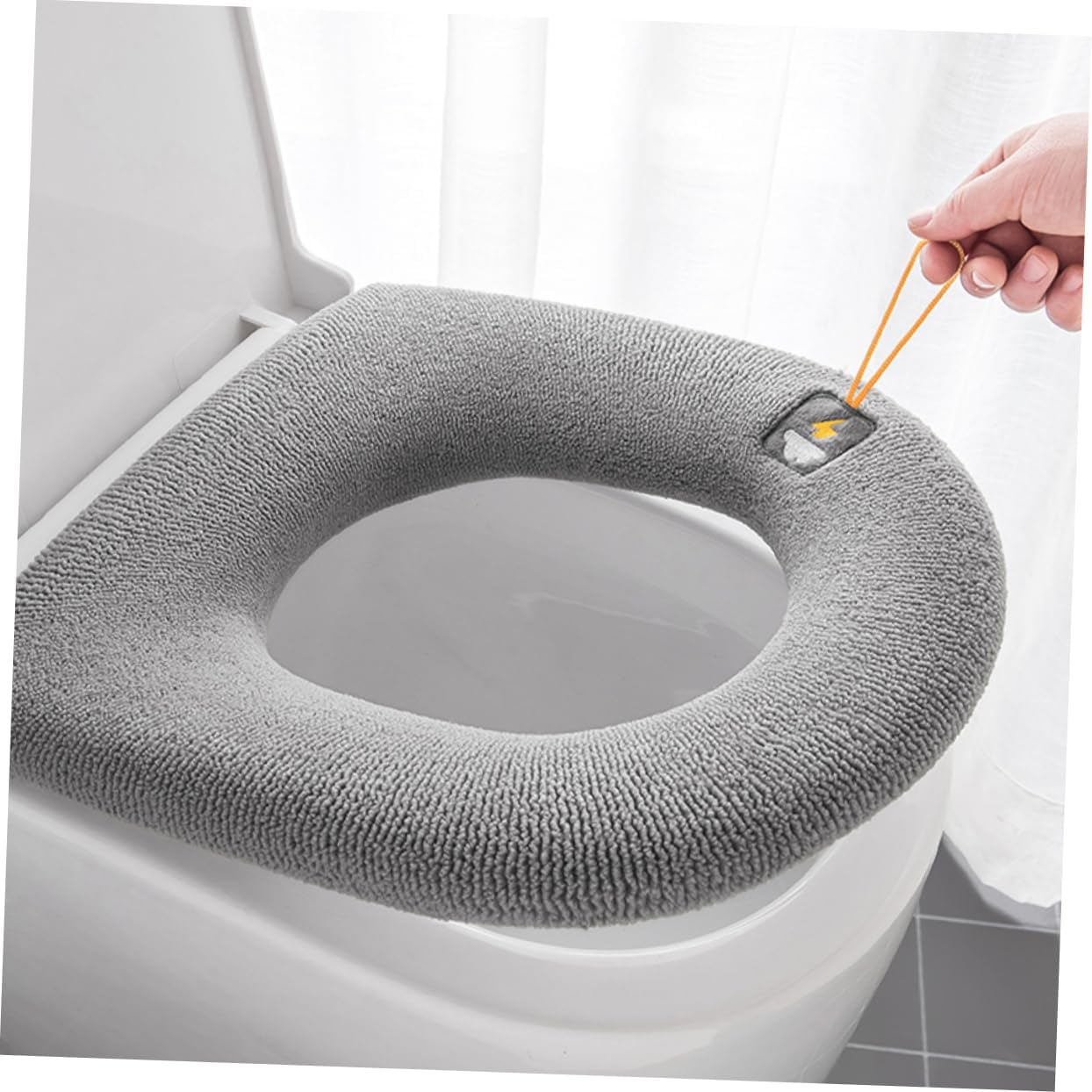 3pcs Thick Toilet Seat Pad Soft Washable Toilet Seat Cover Home Use Mat Warm Indoor Lid Cover