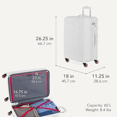SwissGear 7366 Hardside Expandable Luggage with Spinner Wheels