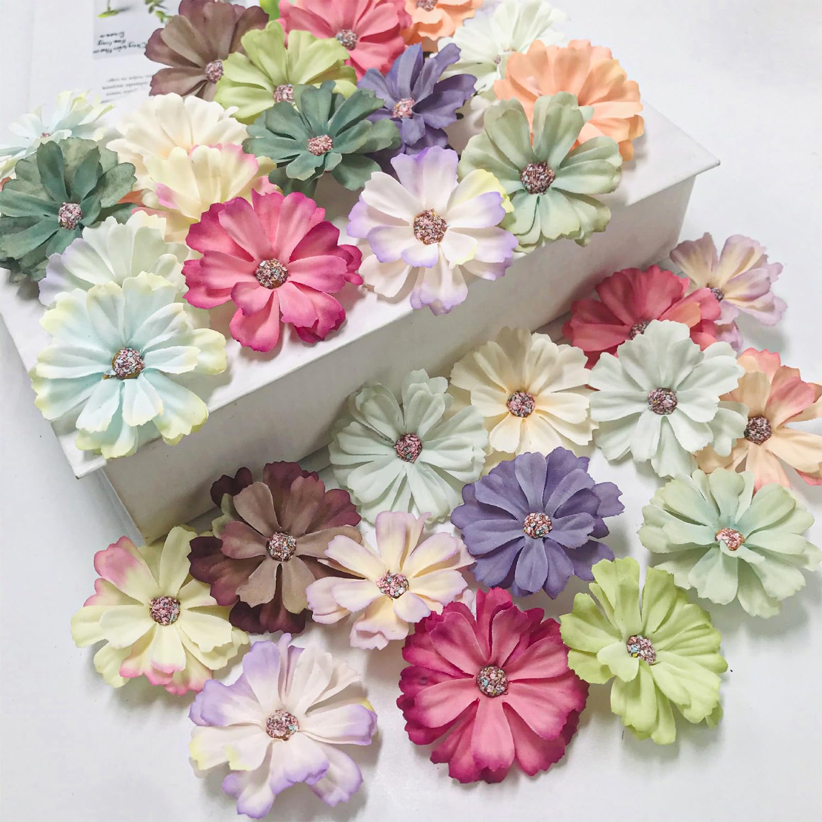 Foonary Kunstbloemen, 55 stuks, kleine decoratie, simulatie
