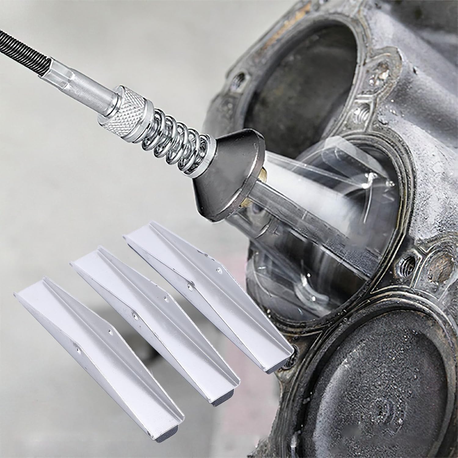 3 Arm Replacement Stones for Engine Cylinder Hone 180 Grit, Easily Inserted and Disassembled Suitable for Various Engines