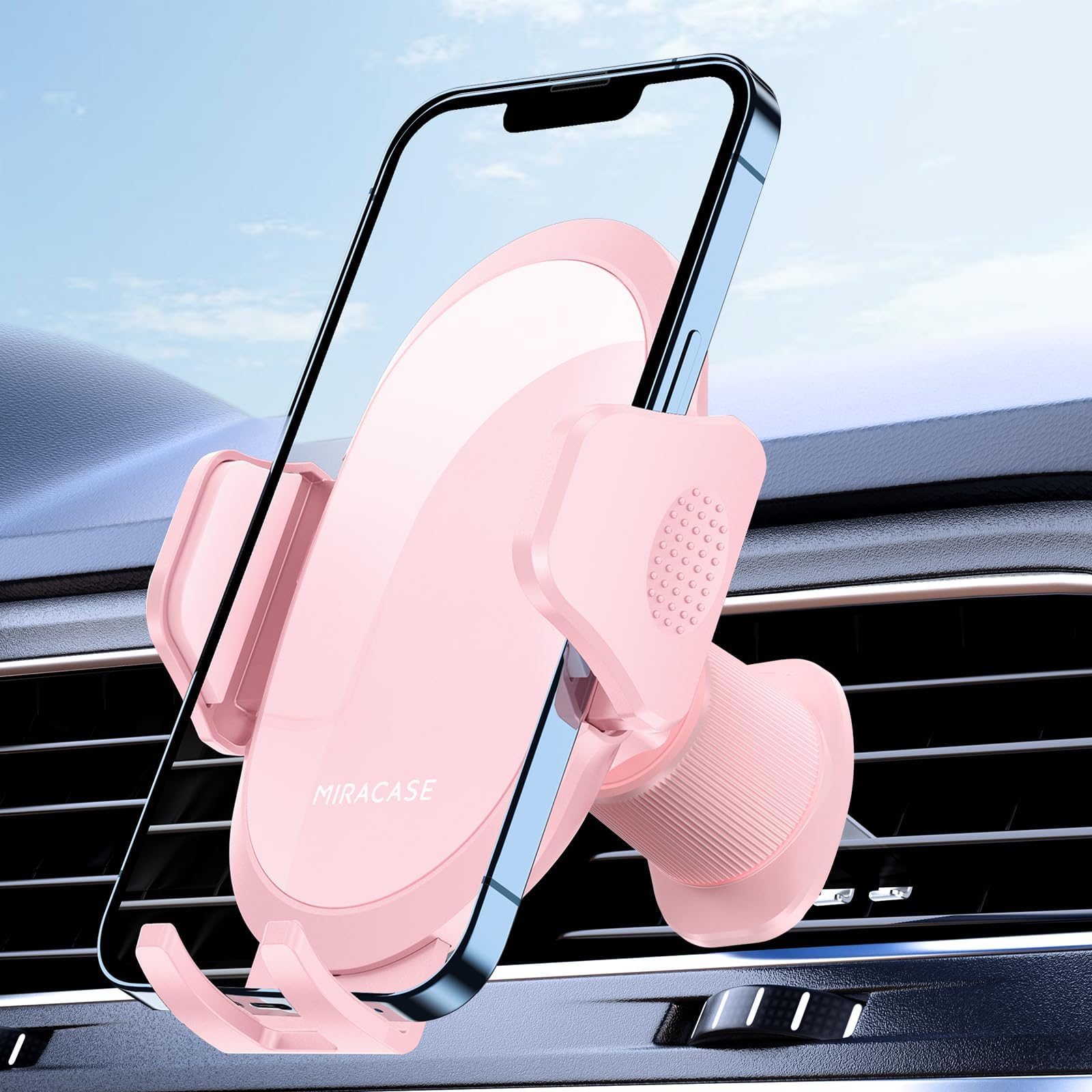 Miracase Phone Holder for Your Car with Metal Hook, Mobile Phone Holder, Mobile Phone Holder, Universal Car Holder for iPhone, Android and All