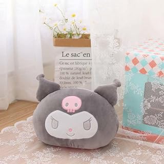 Kawaii Sanrio Plush 30cm Stuffed Toys My Melody Cinnamoroll Kuromi Pillow Purin Dog Anime Pillow Hugs Cute Cushion Gift for Girl Kuromi30cm