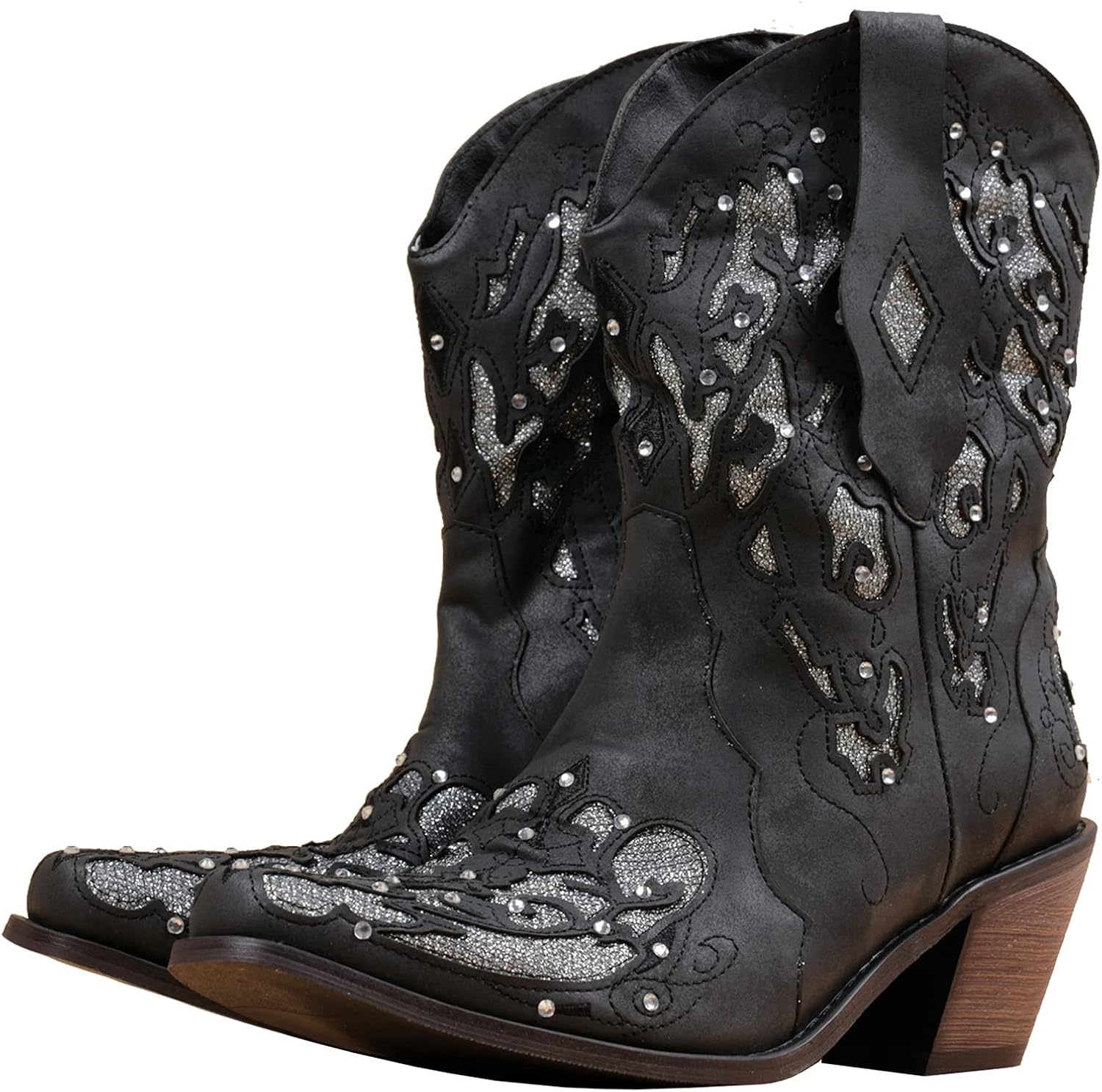 short square toe western boots
