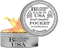 Vista 13 de Hecho en Estados Unidos Hoguera portátil mini en lata Reutilizable y hasta 5 horas de combustión Para picnics, fiestas, S'Mores, regalos