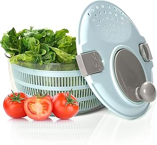 Sponsored Ad - March 10th Salad Spinner Large Lettuce Spinner Vegetable Dryer Blue 4.2L, Vegetable Spinner Dryer Spinning ...