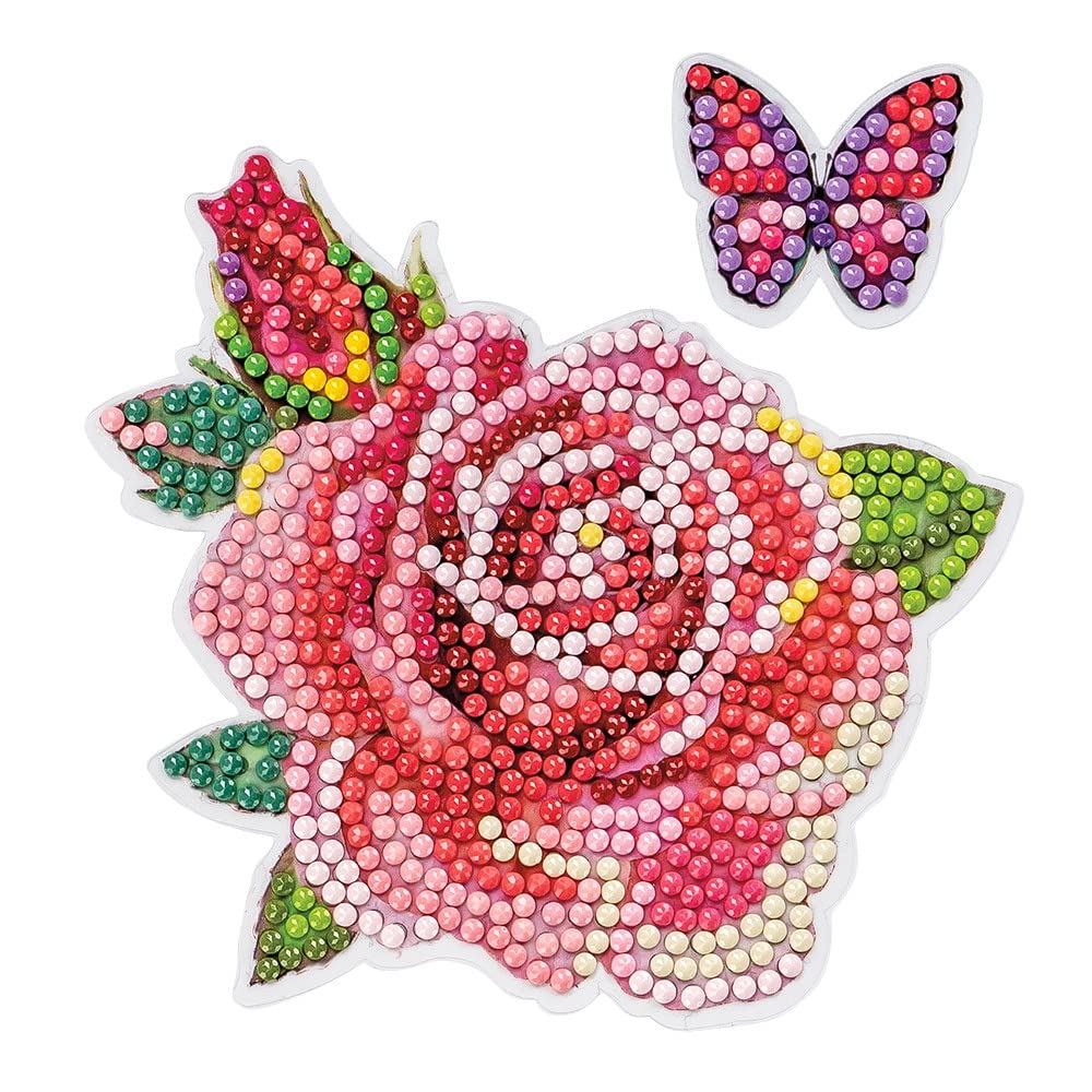 Ideen mit Herz Diamond Painting Sticker | 4 fogli in formato