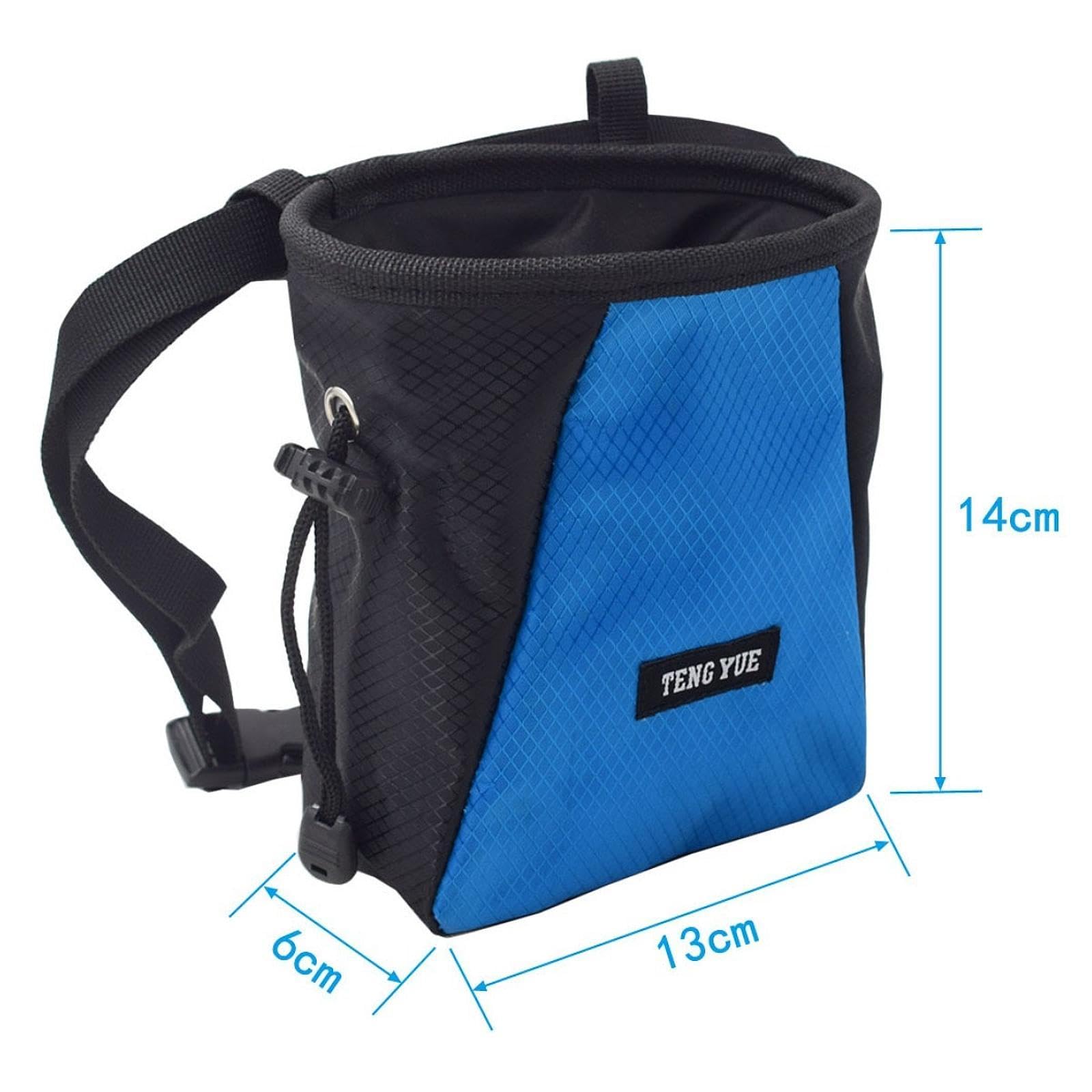 Harilla Bolsa de magnesio para Escalada, Organizador con cordón para Levantamiento de Pesas y Deportes de, Negro