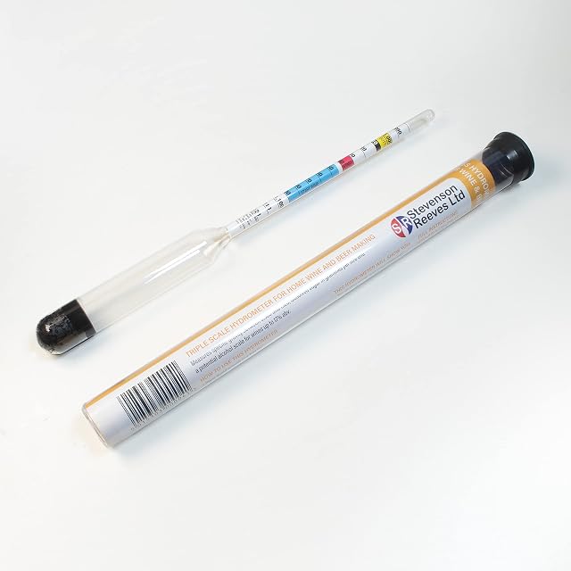Hydrometer (Stevenson-Reeves) for Wine & Beer Homebrew Home Brew Homemade