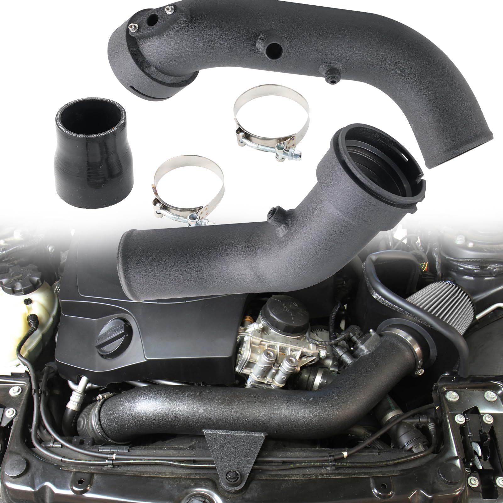 Aluminum Intake Turbo Charge Pipe Fit for BMW 2012-2016 F30 / F31 / F36 335i; 2012-2016 F32 435; 2014-2016 F22 / F23 M235; 2014-2016 F20 M135