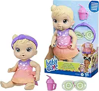 Baby Alive, Boneca, Dia no Spa - Cabelos Loiros, Inclui Máscara e Mamadeira, 22,5 cm - A partir de 3 Anos