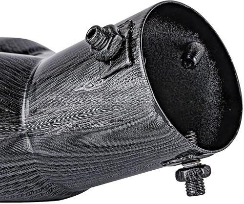 Miniatura 8 de Vechkom Puntas de escape dobles de 2.5 entradas, tubo trasero de acero inoxidable curvado azul de 3 pulgadas, silenciador de coche ajustable para la