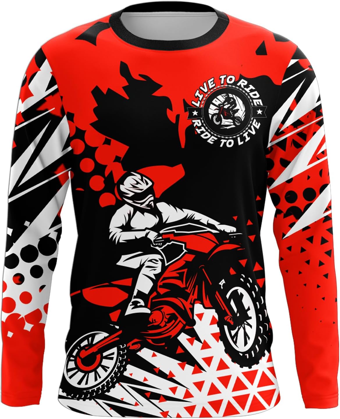 Personalized Motocross Jersey Kid Men Women Upf30+ Custom Boy Dirt Bike Shirt Off-Road Motorcycle Multicolor
