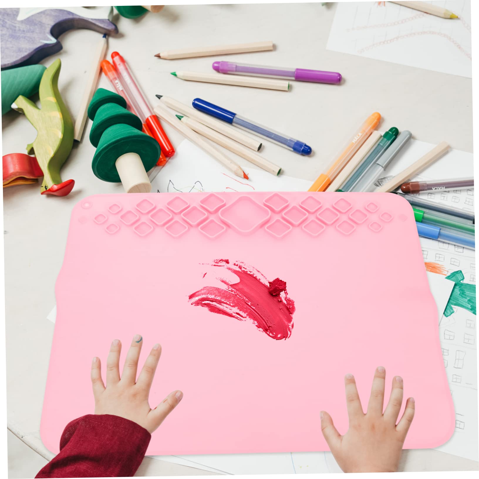 Uonlytech Silikon-bastelmatte Für DIY-projekte Gießen Und Malen Strapazierfähig Und Antihaftbeschichtet Für Kinderbastelarbeiten Und Epoxidhaltige Bastelarbeiten