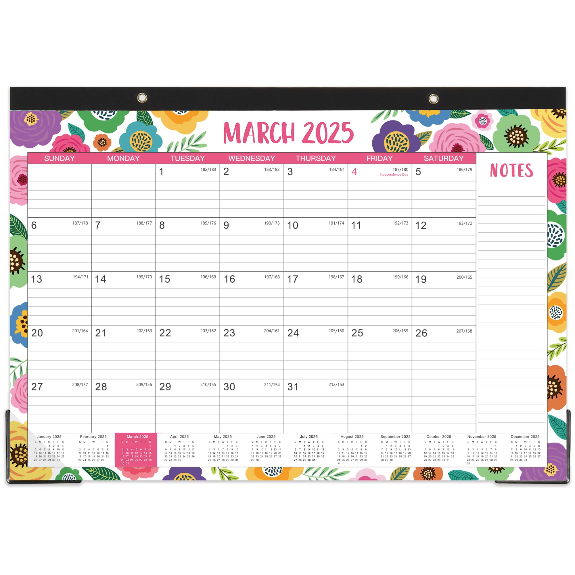 Amazon.com : 2025-2026 Desk Calendar - March 2025 to August 2026, Desk ...