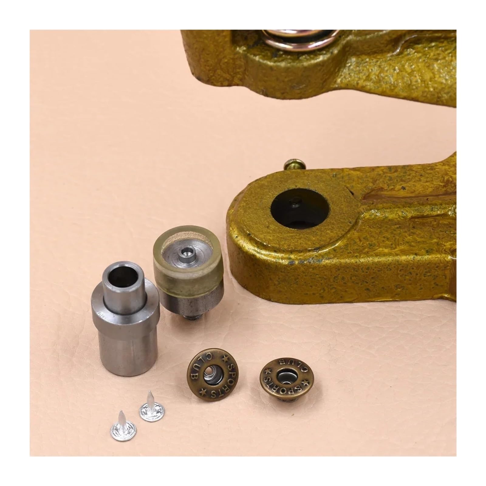 Snap Fasteners Botón Die Moldes de botones jeans huecos metal | Herramienta de ojales de metal a presión, botón de jeans, molde de prensa manual(20MM mold)