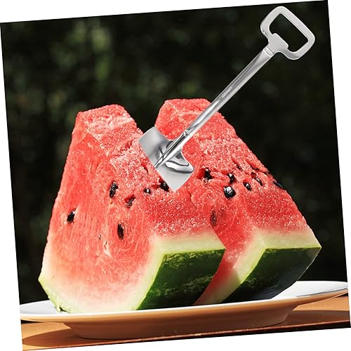 Miniatura 8 de HOMSFOU Cuchara de postre de 8 piezas, mini cucharas de pala, mini llave, accesorios para helado, abrelatas, cucharas en forma de pala, aperitivo,