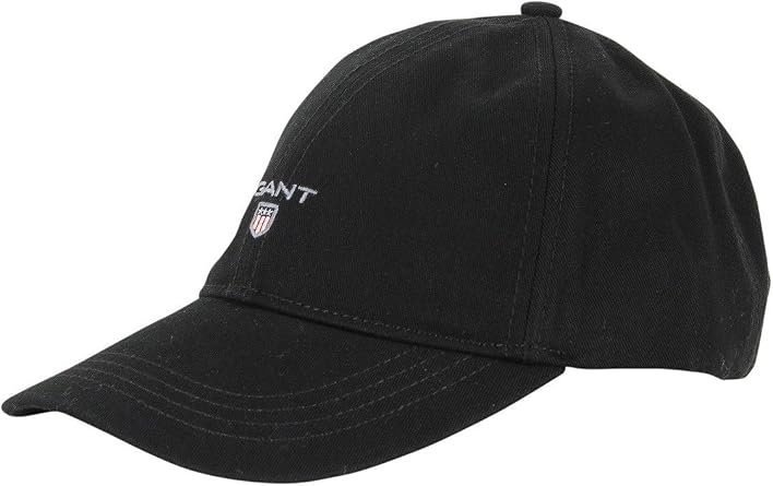 GANT Mens Twill Cap Hat, Black, One Size
