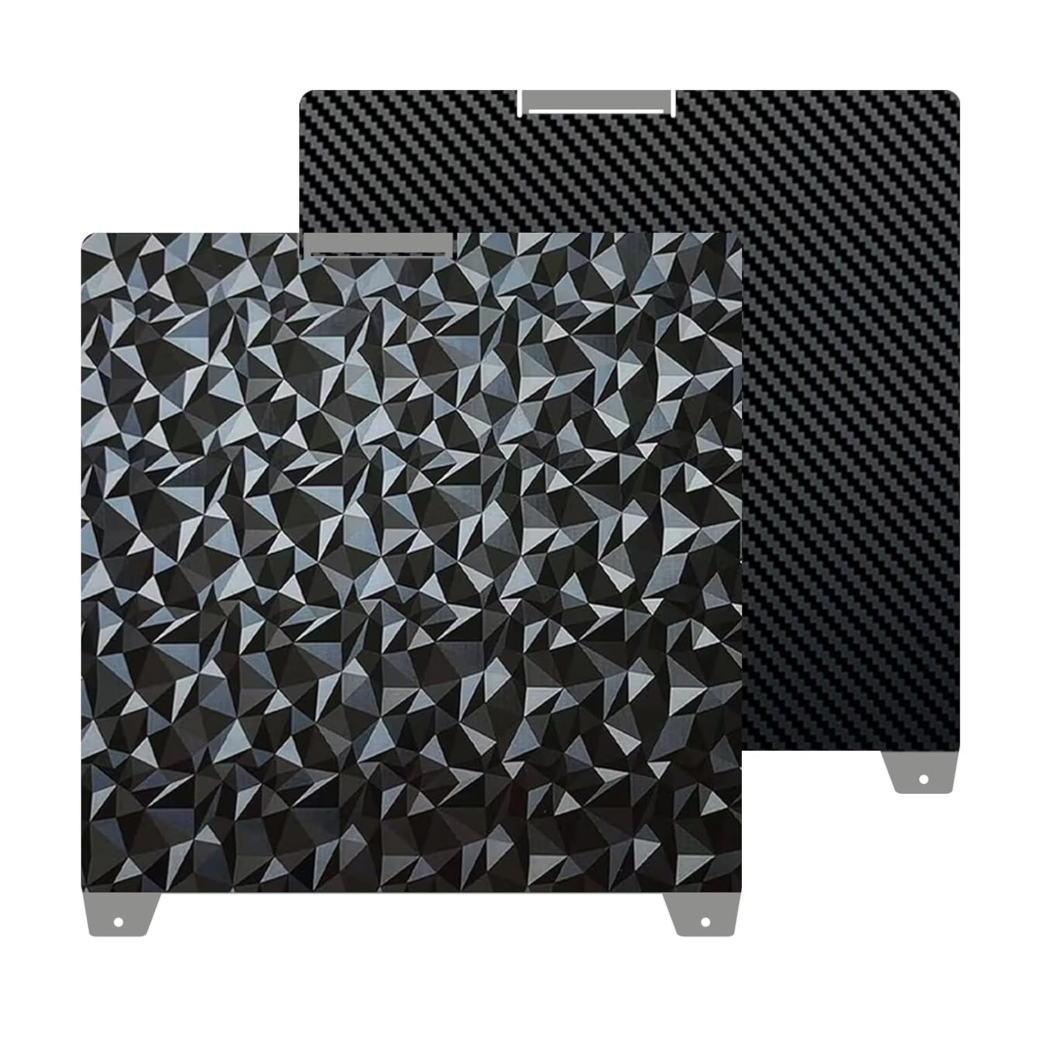 370x370mm K2 Plus Build Plate, Double-Sided PEO PET Build Plate Printing Bed Platform for Creality K2 Plus 3D Printer,Flexible Spring Steel Sheet Without Magnetic Base for Creatily K2 Plus