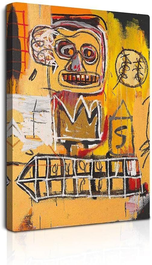 おすすめ Basquiat Boom For Real ジャン ミシェル バスキアポスター グラフィティアールヌーボーアートパネル絵画フォトフレーム印刷ダンフレーム印象派ヨーロッパ壁壁紙壁画美術 63 30x30cm 額装 Cuneo Dk