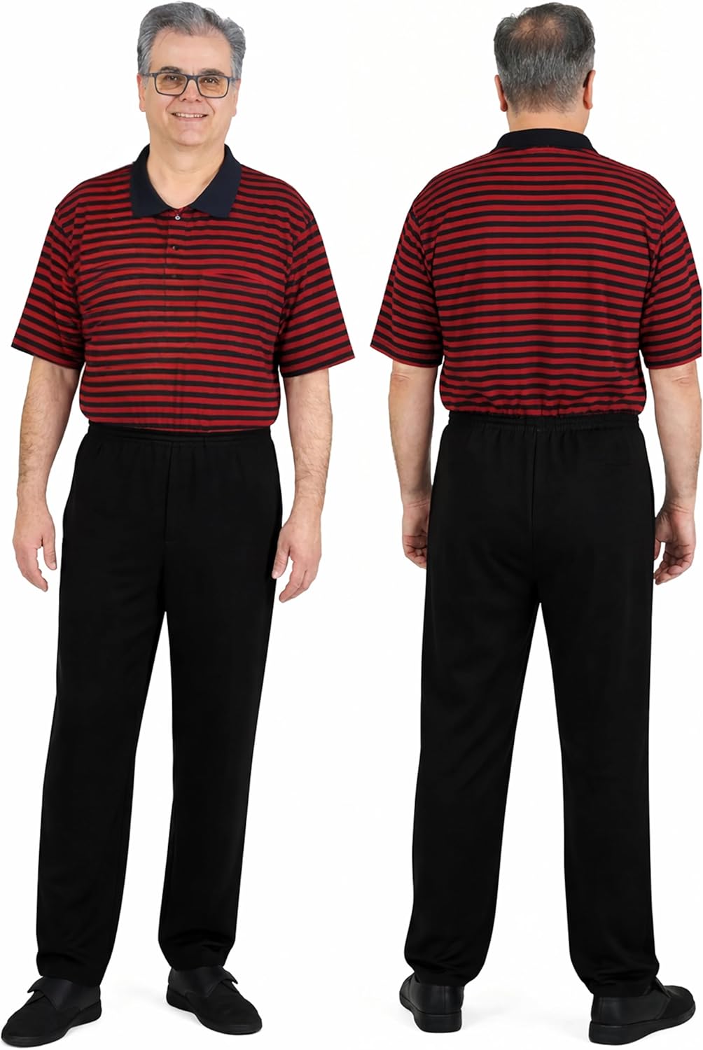 Ovidis Dementia Clothes - Alzheimers Anti-Strip Jumpsuit with Back-Zipper for Elderly Men - Bobby