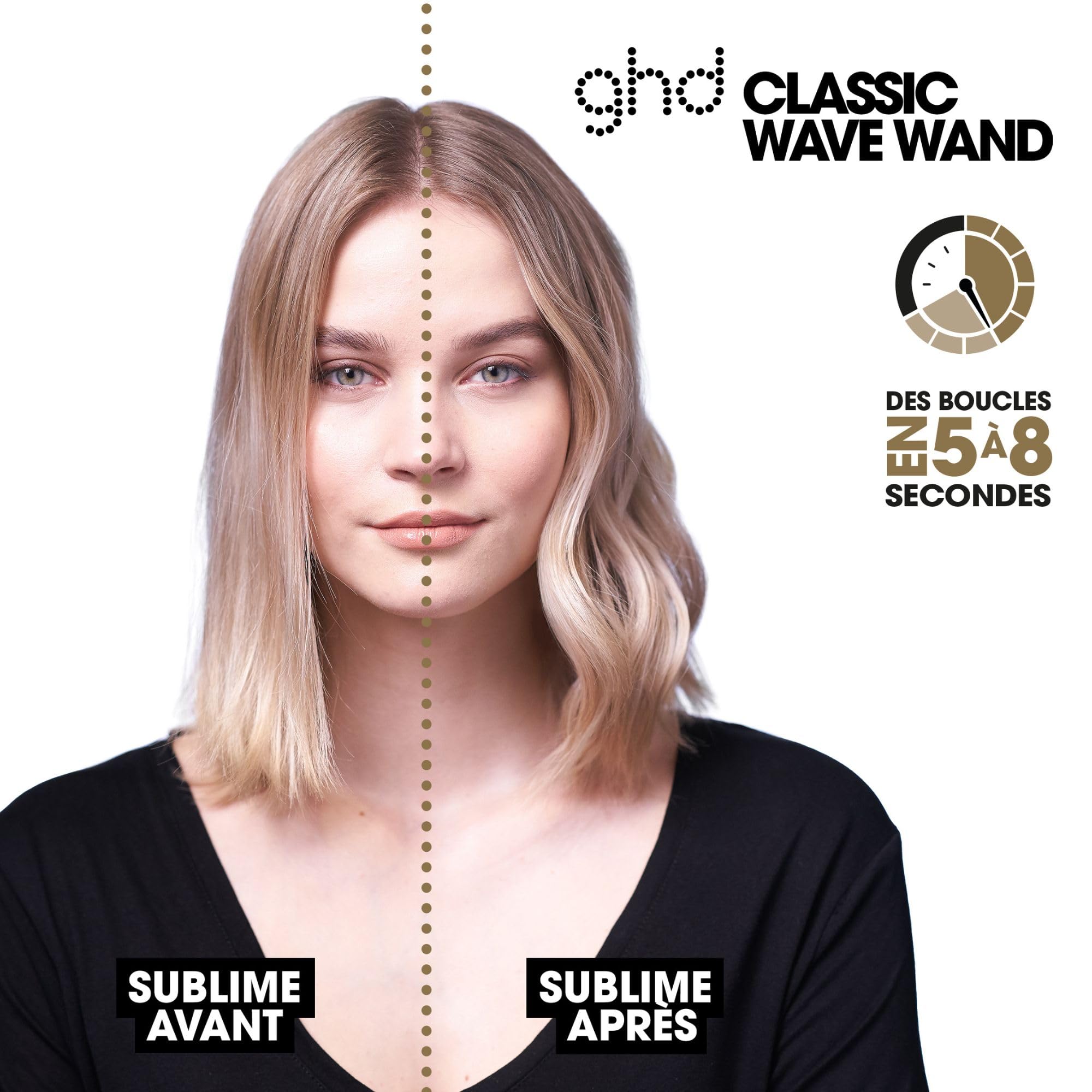 GHD - Boucleur Curve Classic Wave Wand - Fer à Boucler Professionnel - Wavy Souple - 38/26mm