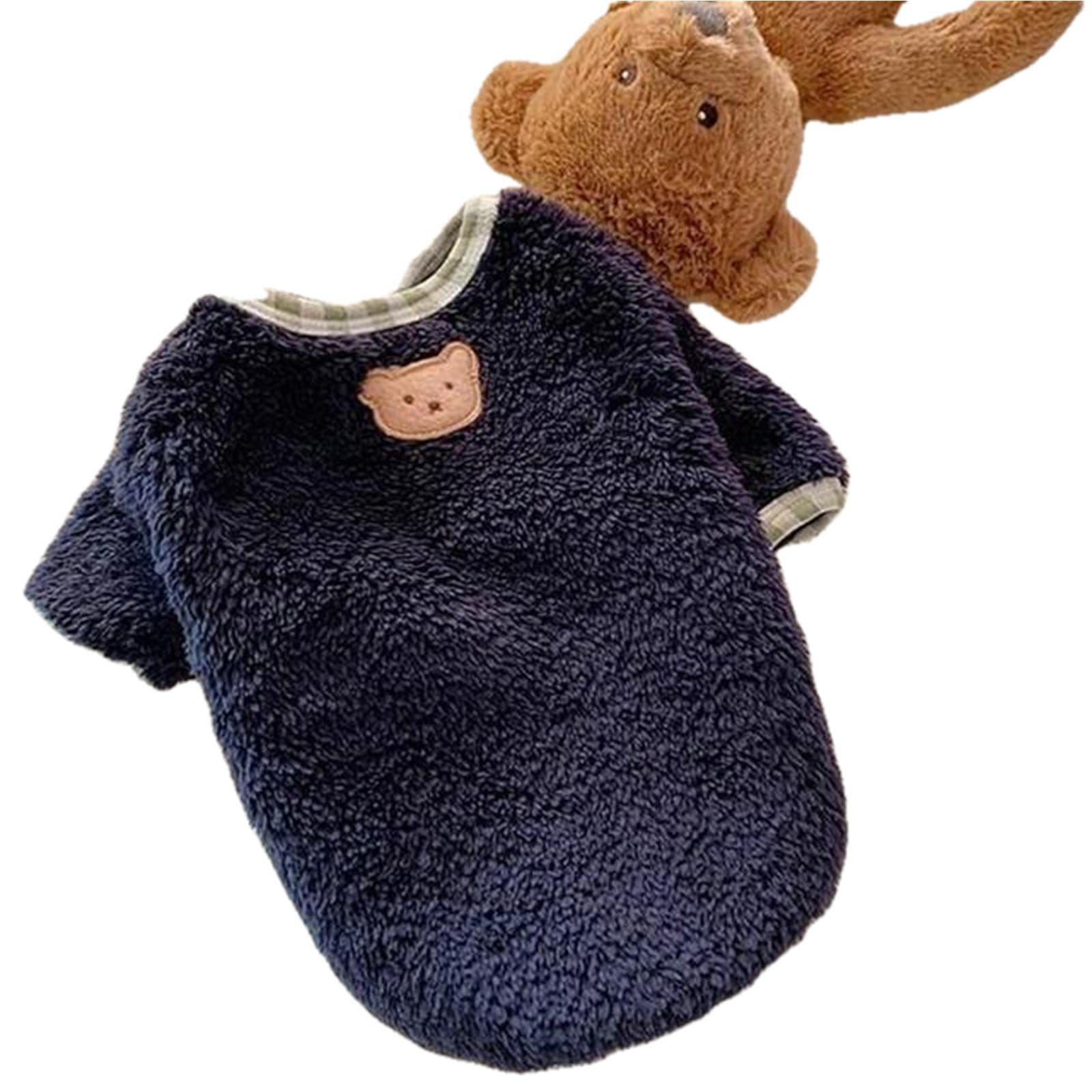 Manteau pour chien bleu et vêtement chaud pour chat