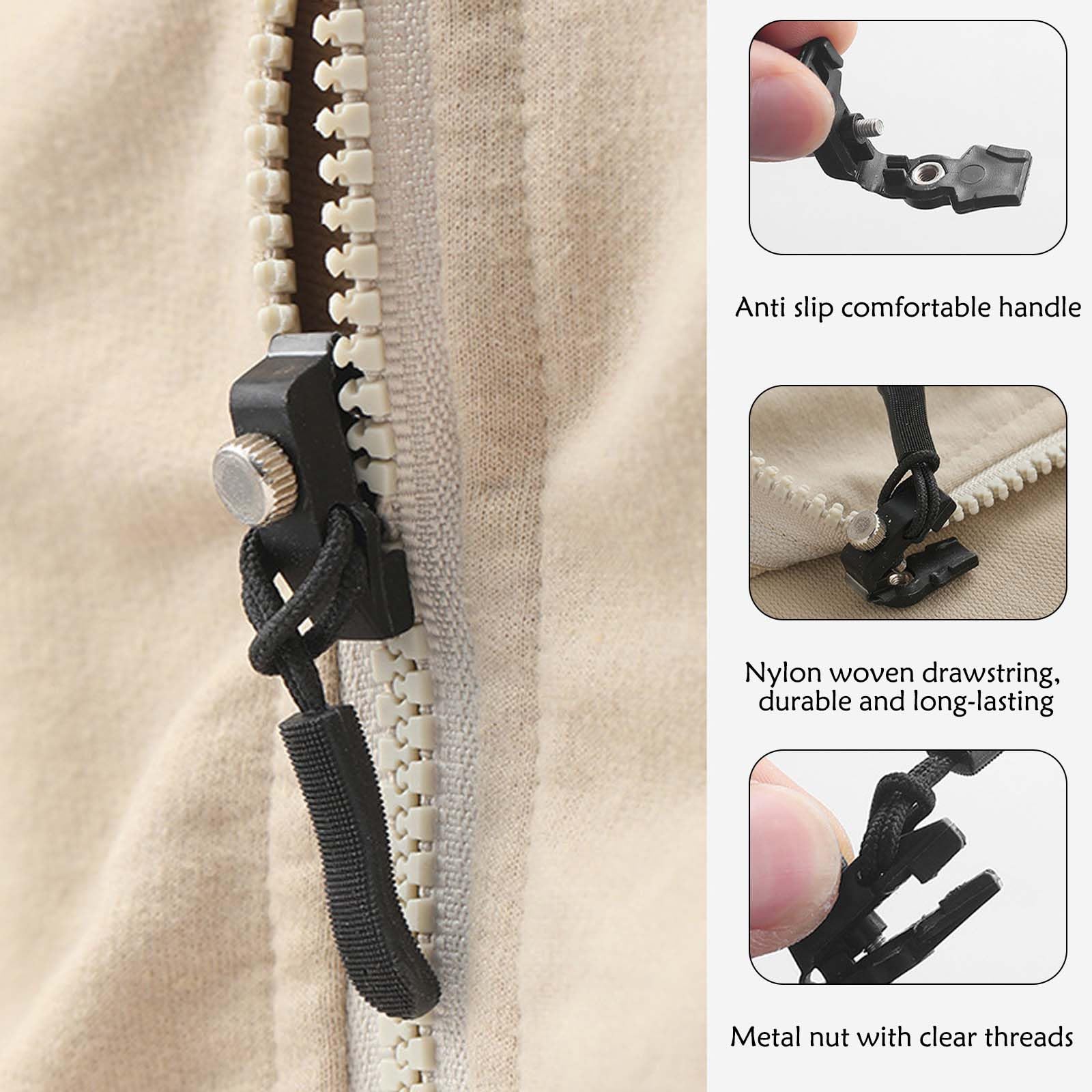 Kit Riparazione Cerniera Universale | Con Teste A Vite Per Vestiti, Borse, Zaini