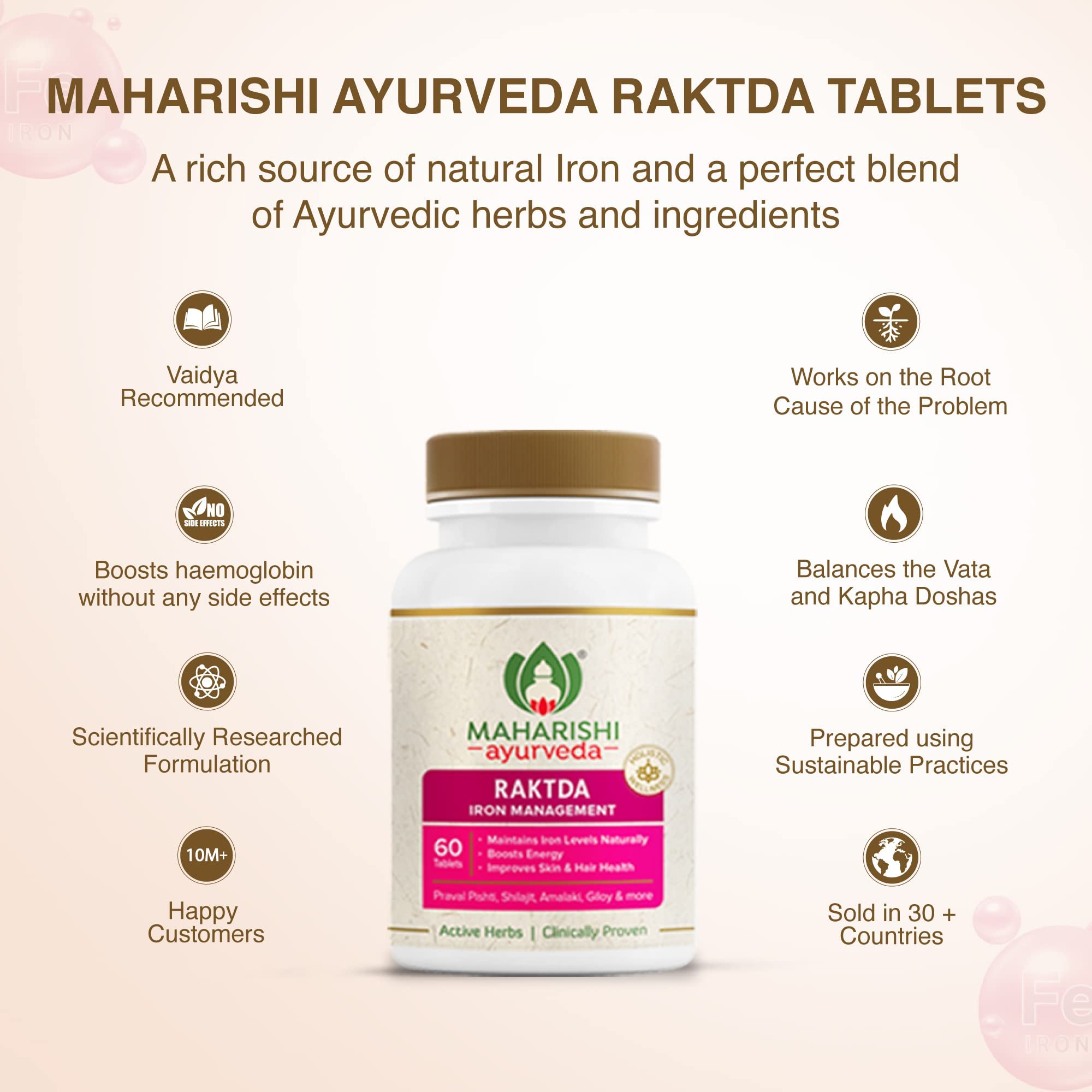 Maharishi Ayurveda Raktda 60 Tab Pack of 1 3