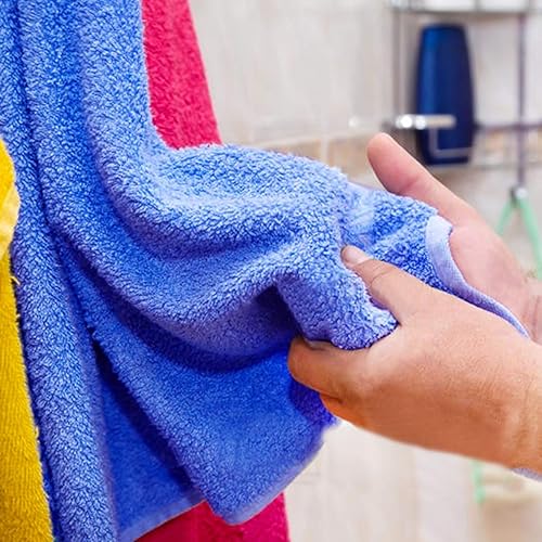 Miniatura 5 de PINOWU Paquete de 6 toallas de mano colgantes súper suaves para cocina y baño, toallas de mano de terciopelo coral grueso ultra absorbente con lazo