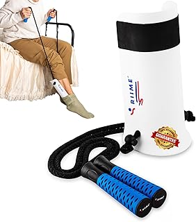 Anziehhilfe für Kompressionsstrümpfe – Sockenanziehhilfe Nach Hüftoperation-Strumpfanziehhilfe-Komfortgriffe Anziehhilfe für Socken und Strümpfe fur Senioren