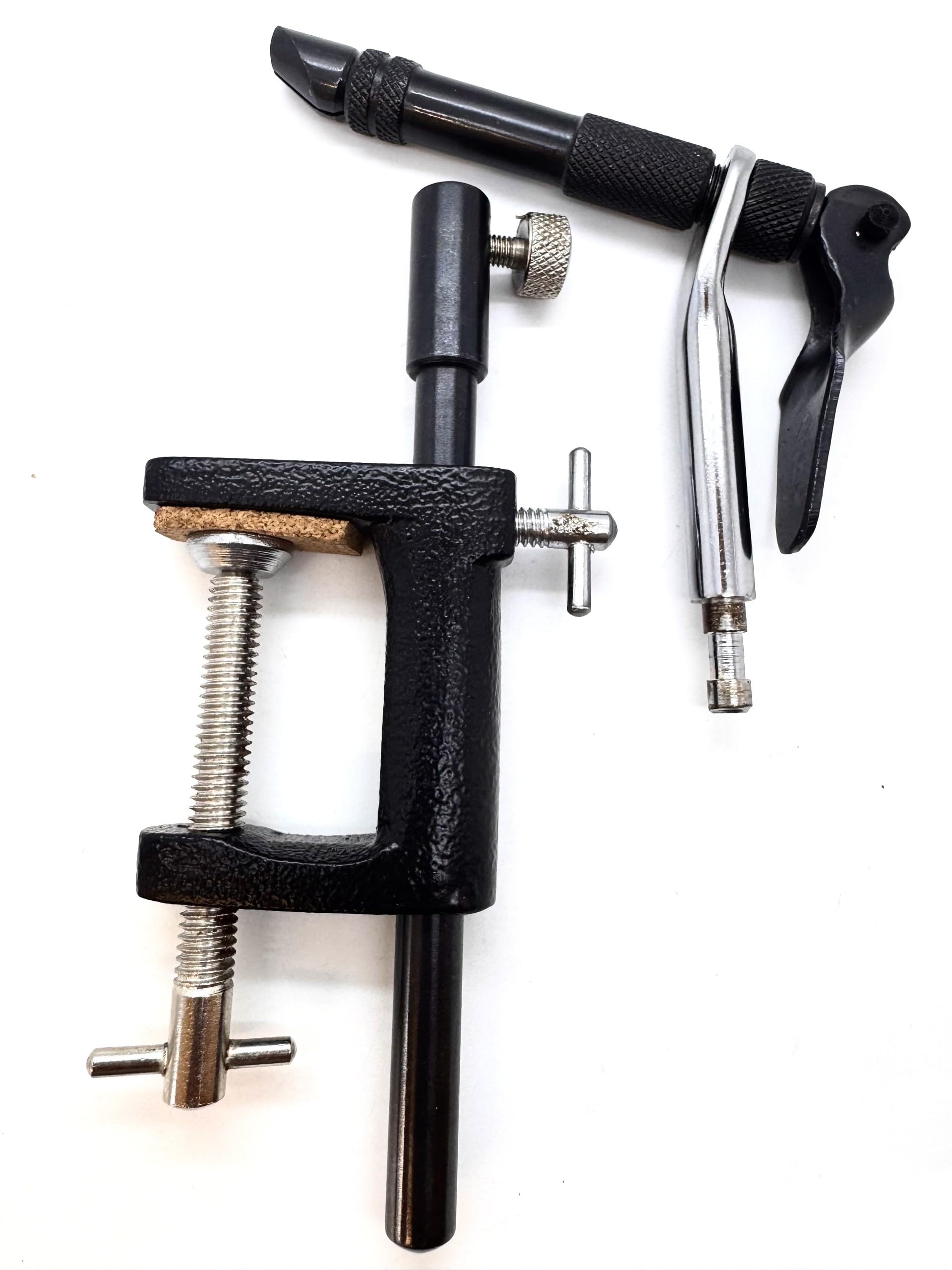Olax Professional Fly Tying Rotary Vise with Heavy Duty Table Clamp – 360° Adjustable Rotary Head, Strong Metal Fly Tying Vice for Fly Fishing Hooks and Fly Tying Tool
