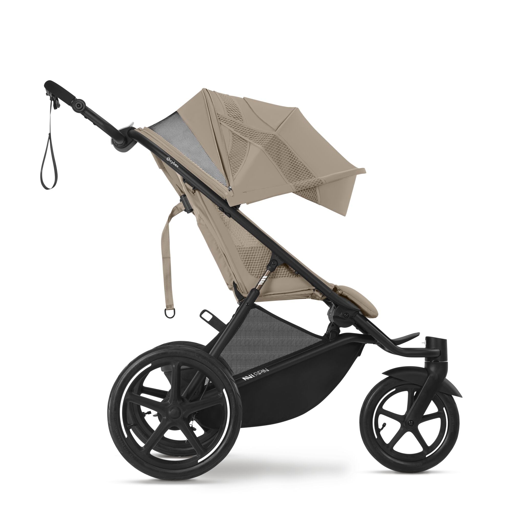 CYBEX Poussette AVI SPIN, De la naissance à environ 4 ans, Max. 111 cm et 22 kg, Poussette de ville et tout-terrain, Almond Beige